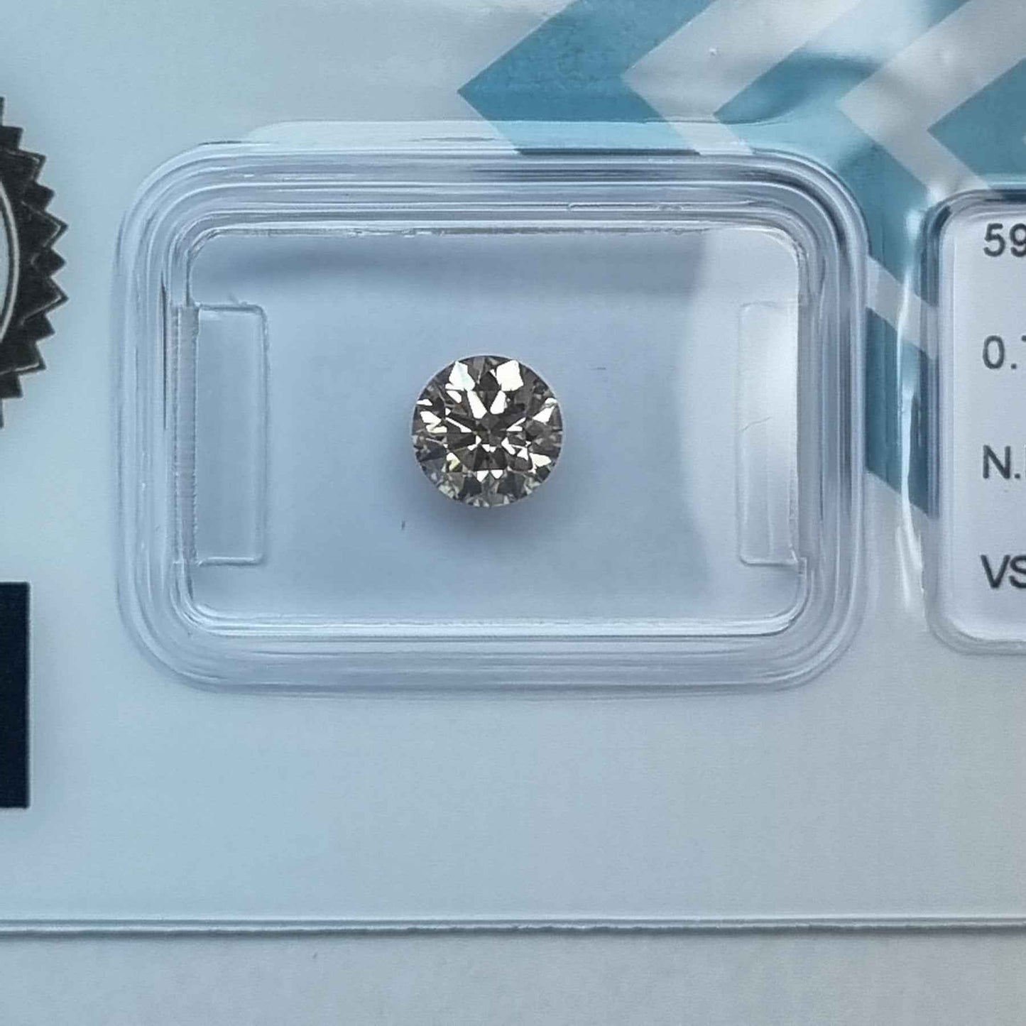 1 Stück Diamanten - 0.76 ct - Rund - Fancy braun - VS1 - Mix und Mehr Shop