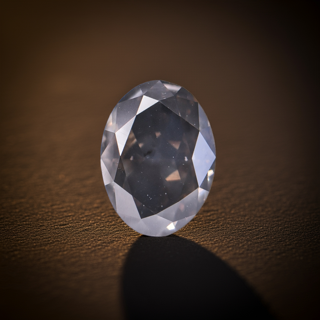 1 Stück Diamant (Natürlich farbig) - 2.08 ct - Oval - Fancy dark Grau Braun - SI2 - International Gemological Institute (IGI)
