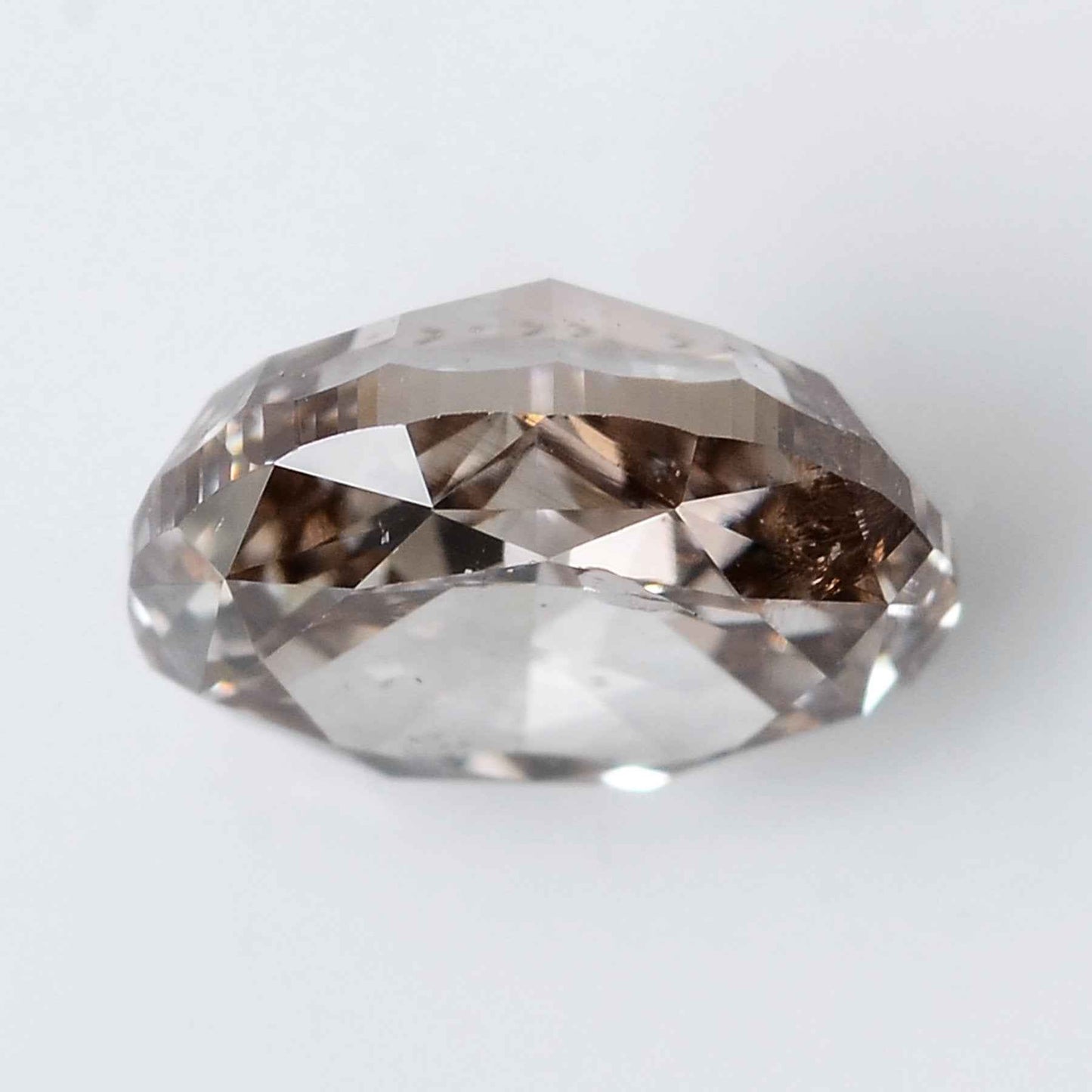 1 Stück Diamant - 0.50 ct - Ovaler Brillant - Natural Fancy Yellowish Brown - I1 - Mix und Mehr Shop