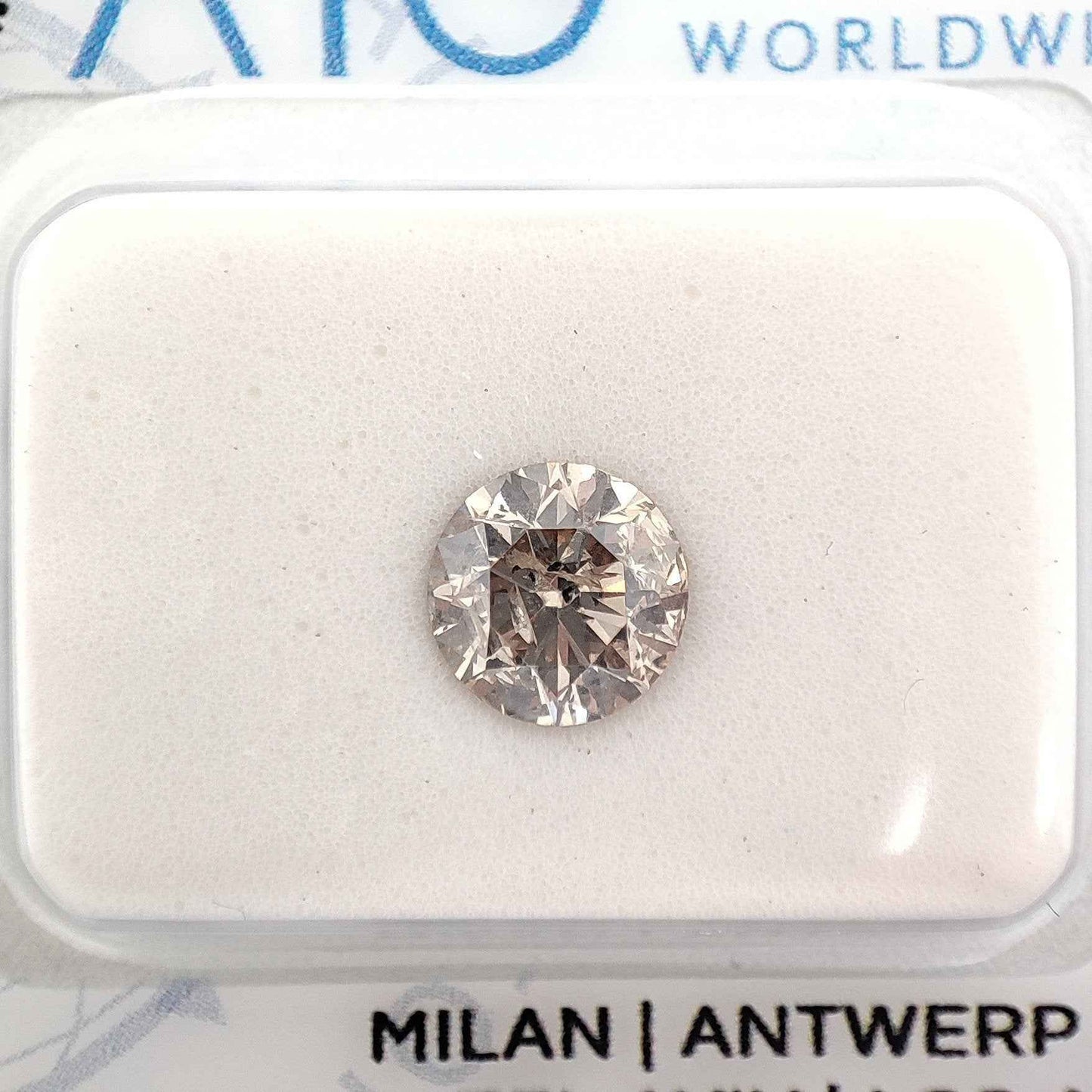 Diamant - 0.75 ct - Rund - Light Yellowish Brown - I1 - Mix und Mehr Shop