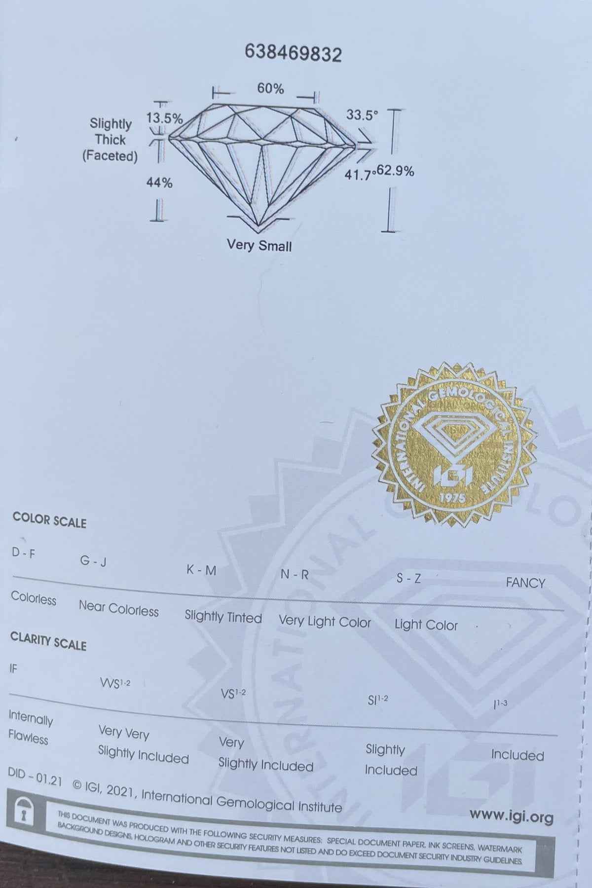 1 Stück Diamant (Natürlich) - 0.55 ct - Rund - SI2 - Mix und Mehr Shop