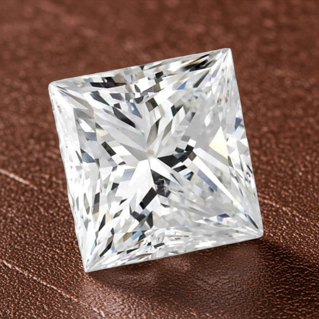 Diamant - 0.65 ct - rechteckig modifiziert - D (farblos) - SI2, - GIA