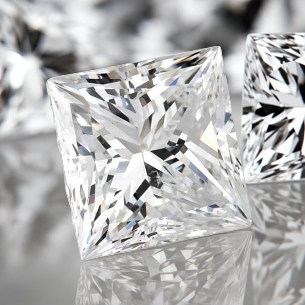 Diamant - 0.65 ct - rechteckig modifiziert - D (farblos) - SI2, - GIA