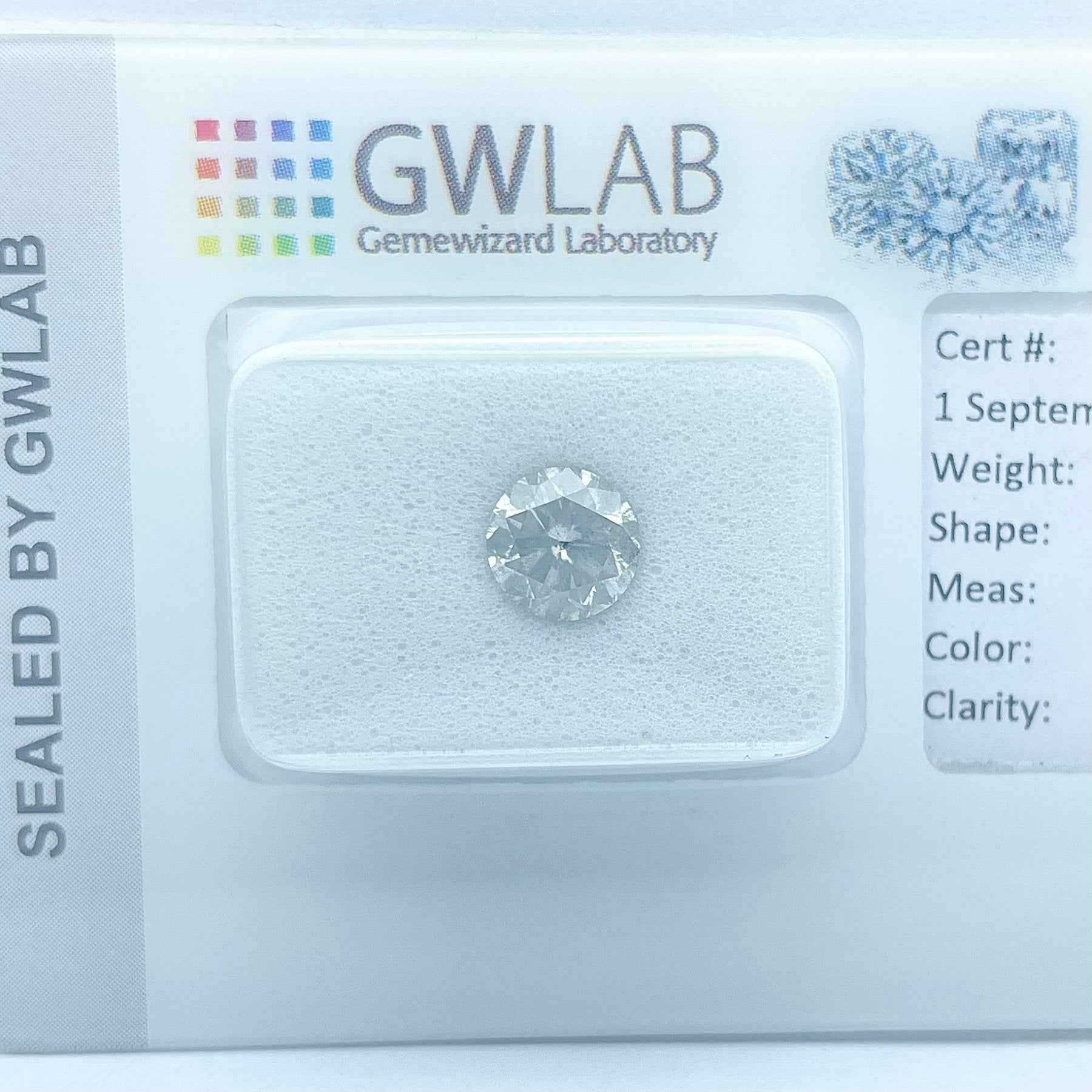1 Stück Diamant (Natürlich) - 0.90 ct - Rund - F - I1 - Mix und Mehr Shop