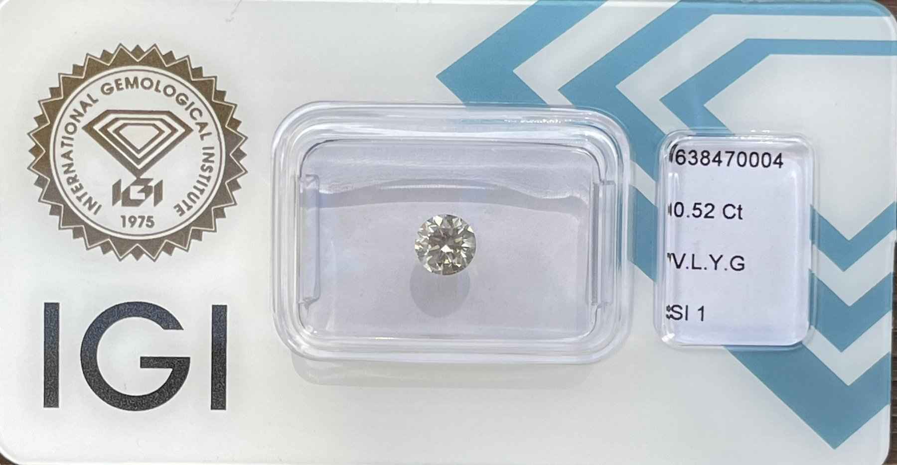 1 Stück Diamant (Natürlich) - 0.52 ct - Rund - SI1 - Mix und Mehr Shop