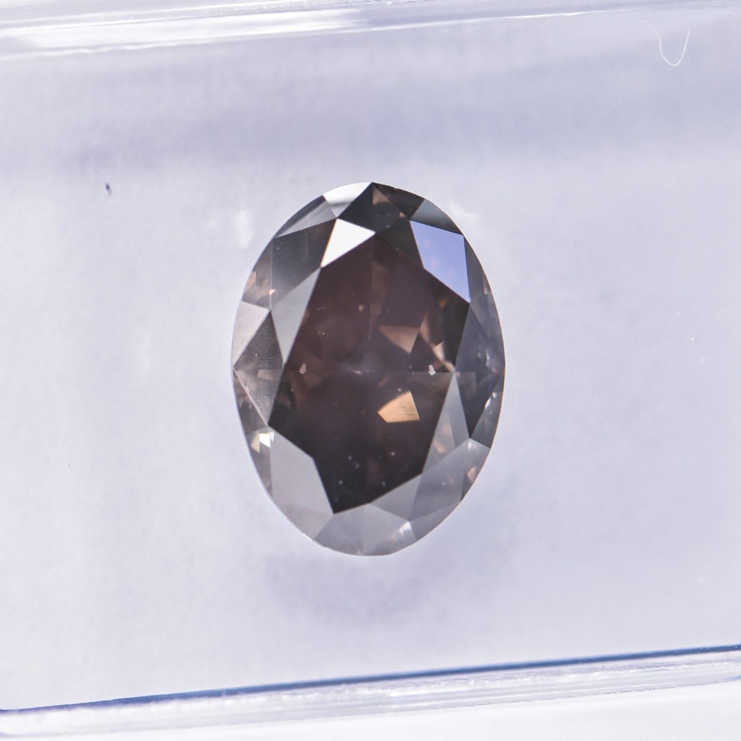 1 Stück Diamant (Natürlich farbig) - 2.08 ct - Oval - Fancy dark Grau Braun - SI2 - International Gemological Institute (IGI)