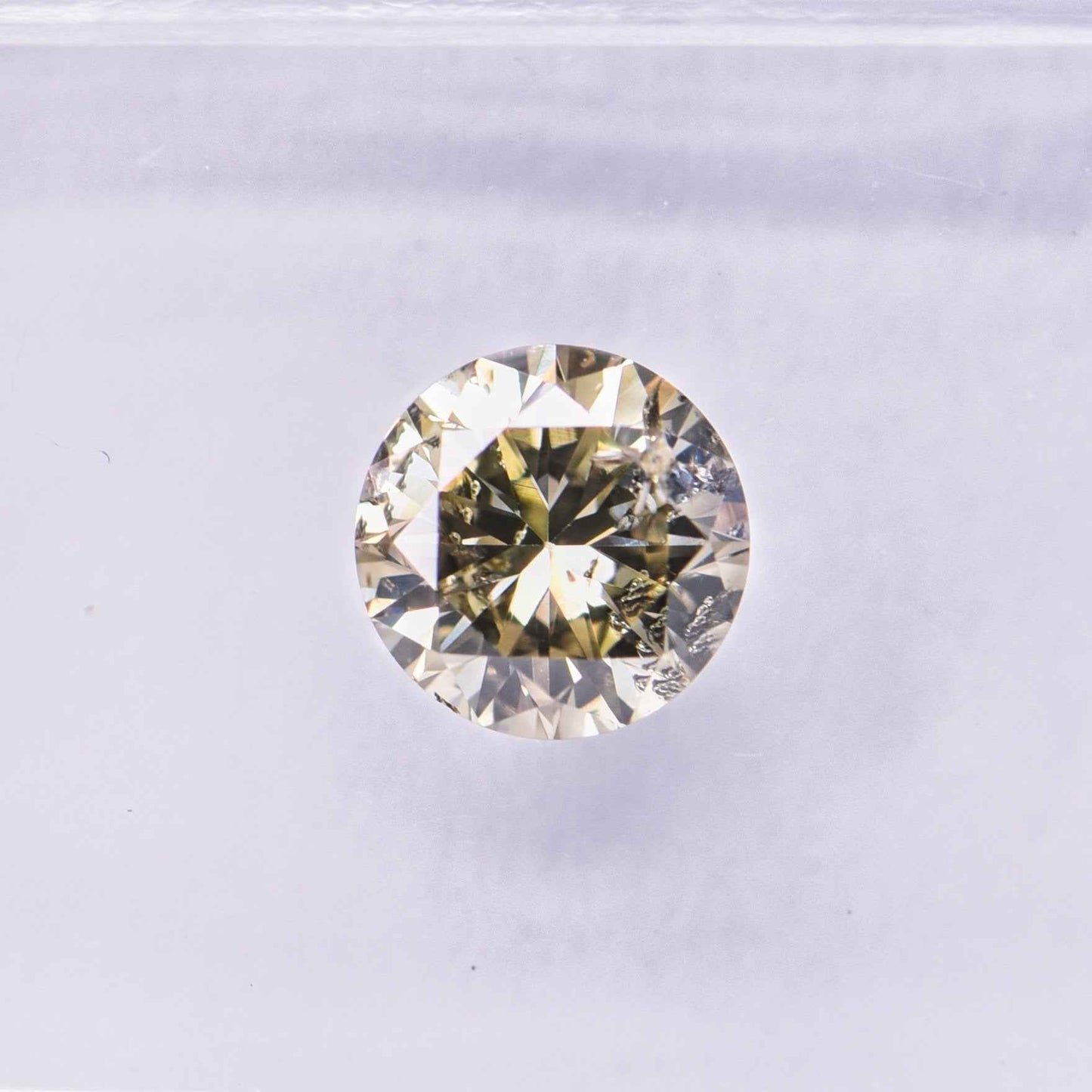 1 Stück Diamant (Natürlich farbig) - 0.60 ct - Rund - Fancy Bräunlich, Grünlich Gelb - I1 - International Gemological Institute (IGI) - Mix und Mehr Shop