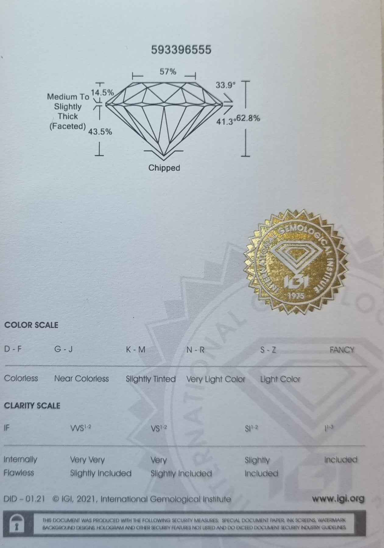 1 Stück Diamanten - 0.76 ct - Rund - Fancy braun - VS1 - Mix und Mehr Shop