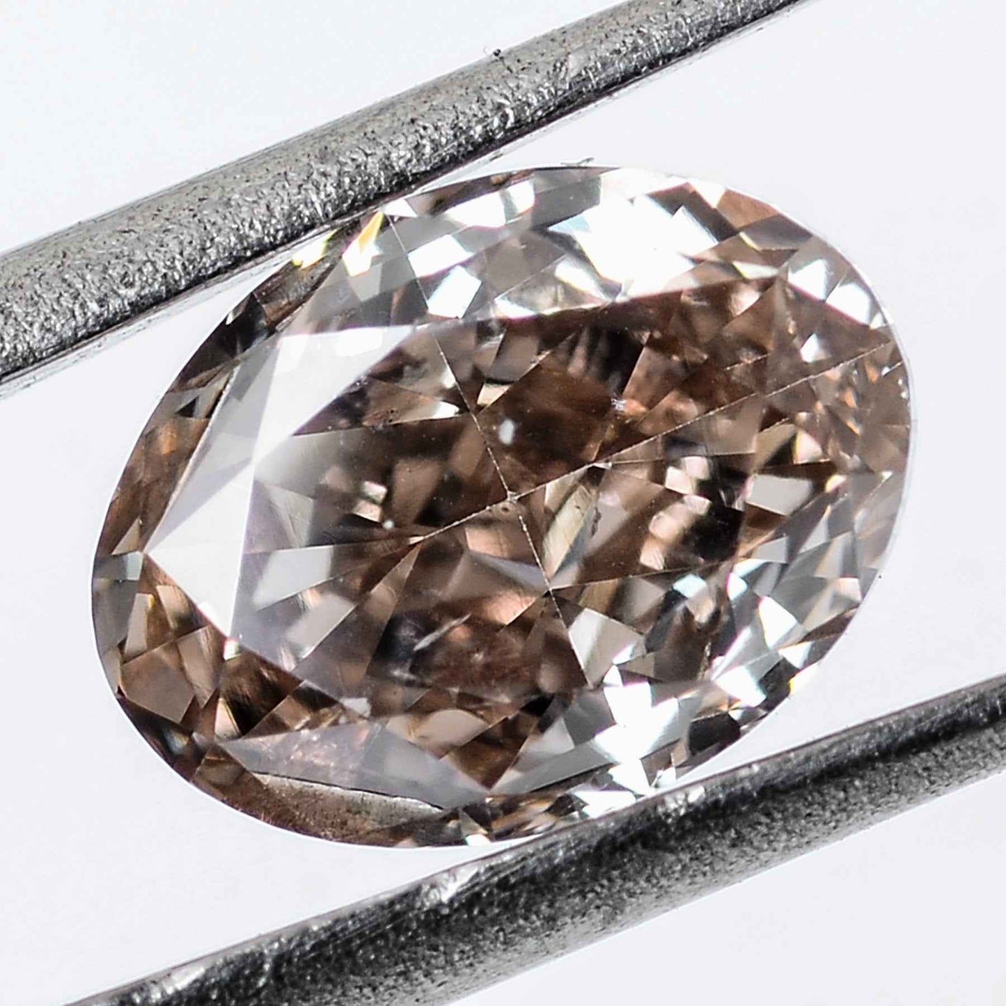 1 Stück Diamant - 0.50 ct - Ovaler Brillant - Natural Fancy Yellowish Brown - I1 - Mix und Mehr Shop
