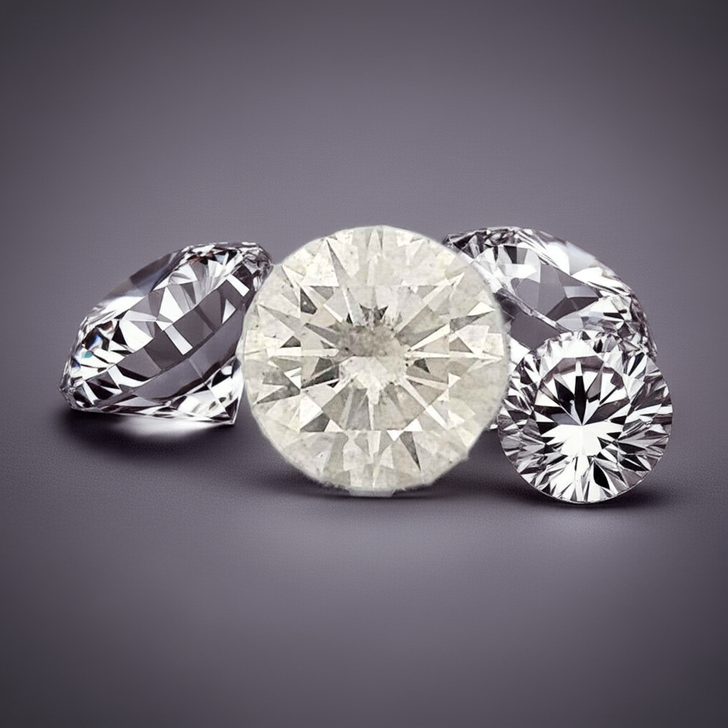 1 Stück Diamant (Natürlich) - 1.02 ct - Rund - G - SI2