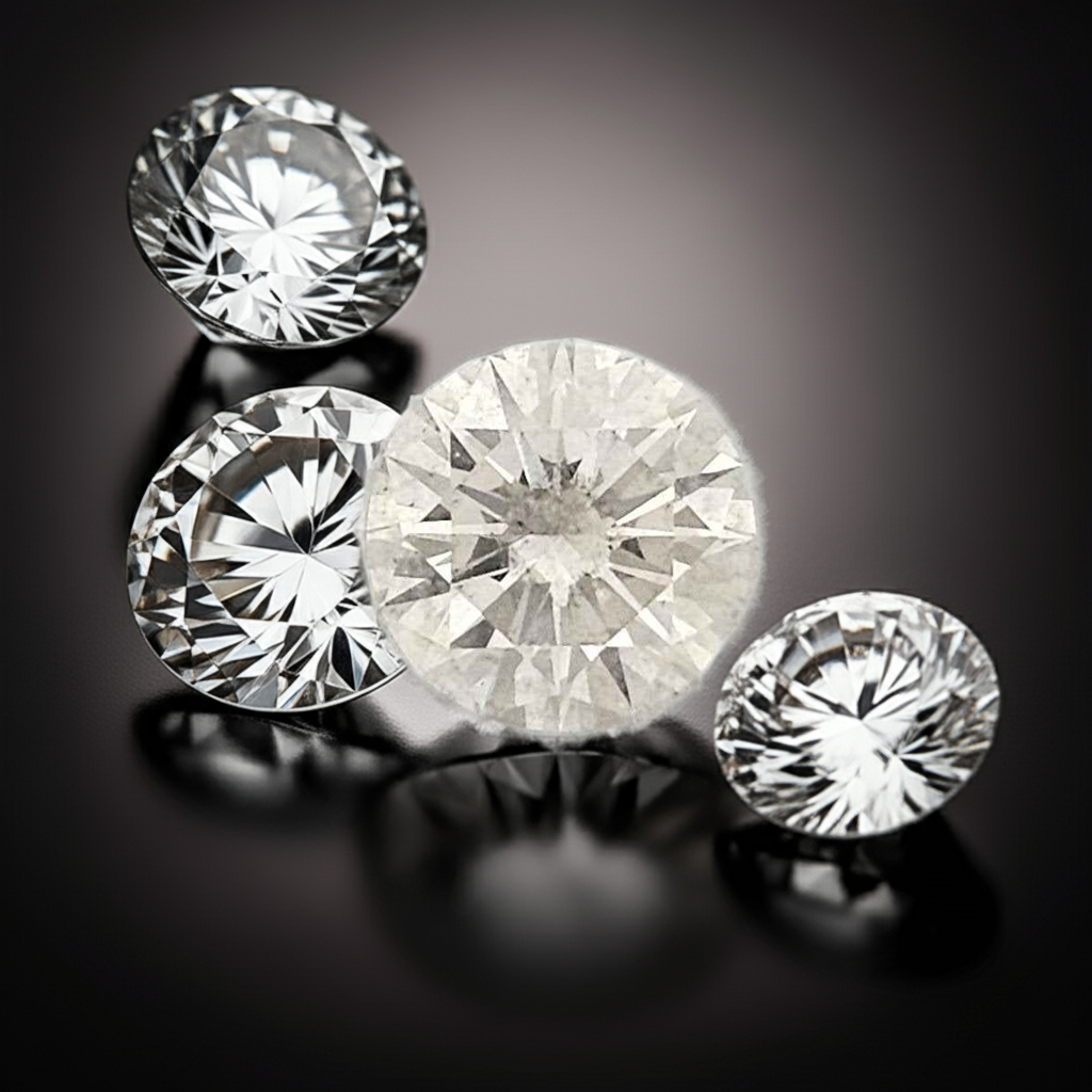 1 Stück Diamant (Natürlich) - 1.02 ct - Rund - G - SI2