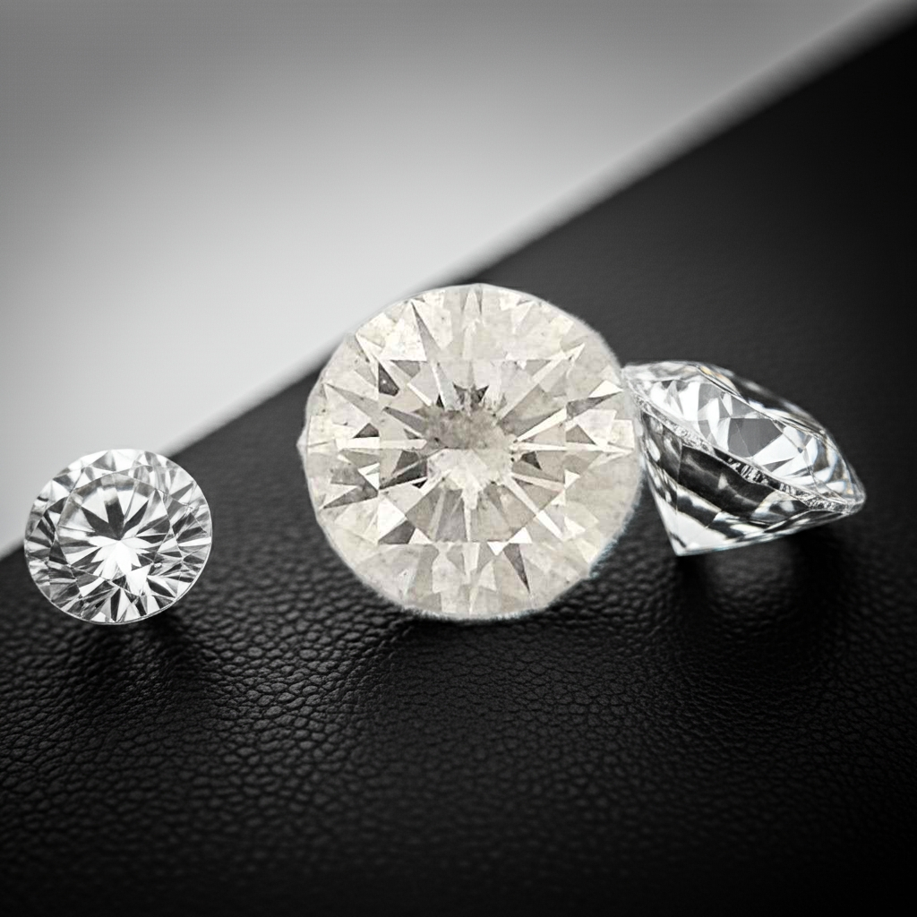 1 Stück Diamant (Natürlich) - 1.02 ct - Rund - G - SI2