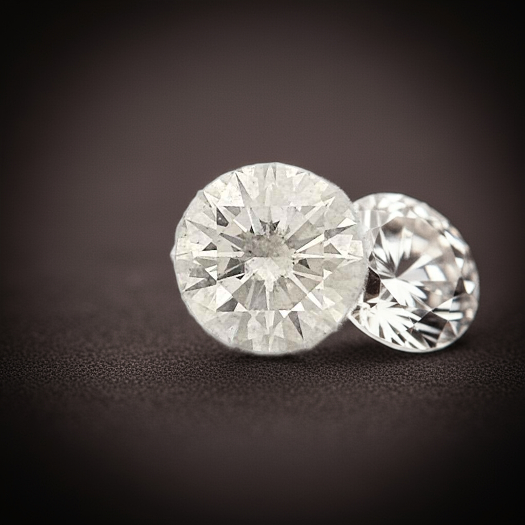 1 Stück Diamant (Natürlich) - 1.02 ct - Rund - G - SI2