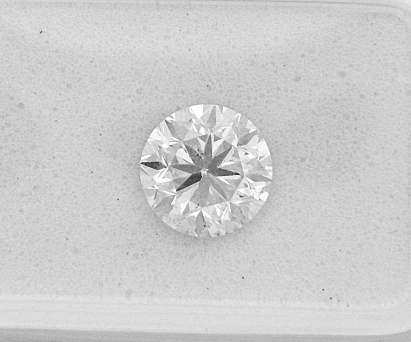 1 Stück Diamant (Natürlich) - 1.00 ct - Rund - D (farblos) - SI3 - Mix und Mehr Shop