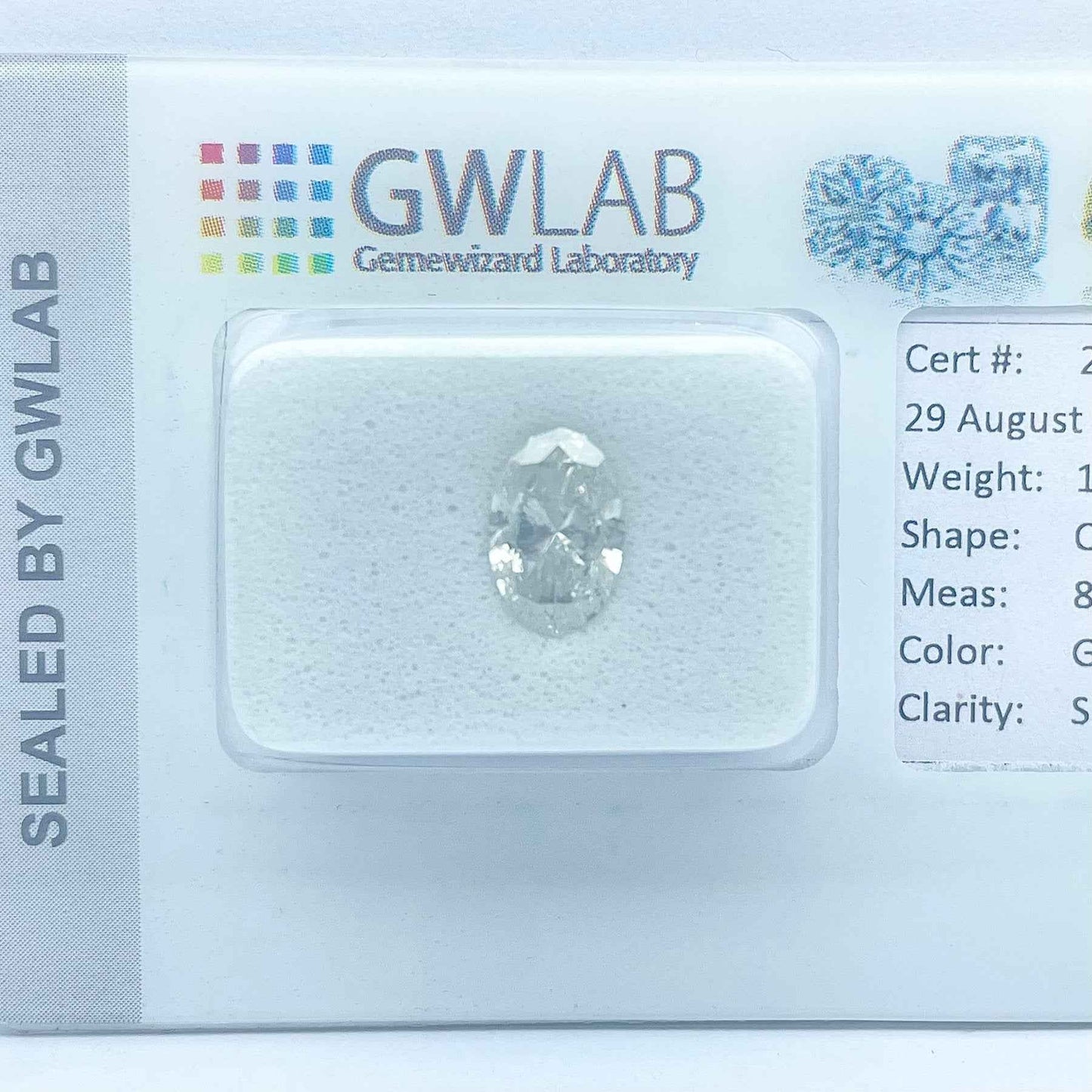 1 Stück Diamant (Natürlich) - 1.01 ct - Oval - G - SI3 - Mix und Mehr Shop