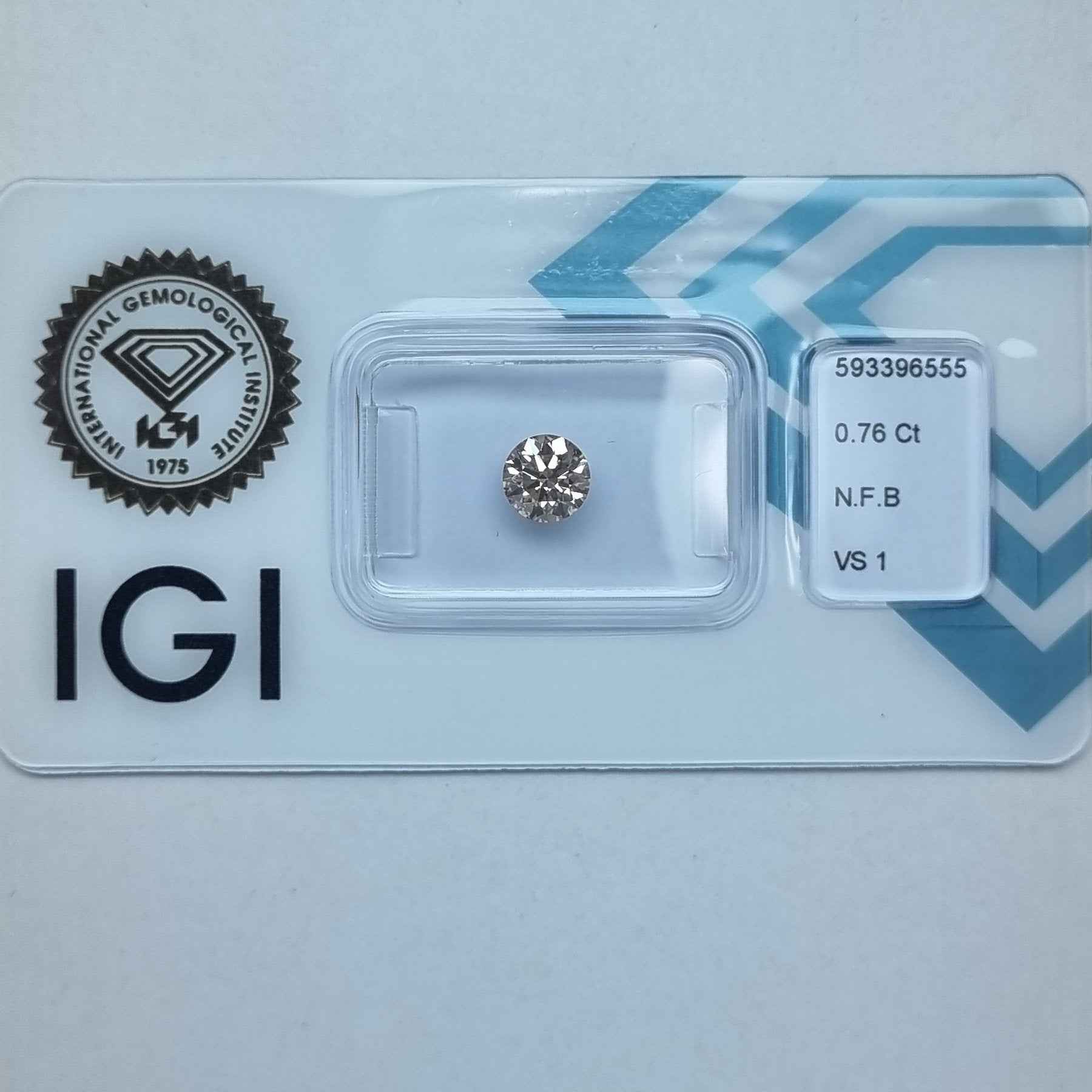 1 Stück Diamanten - 0.76 ct - Rund - Fancy braun - VS1 - Mix und Mehr Shop