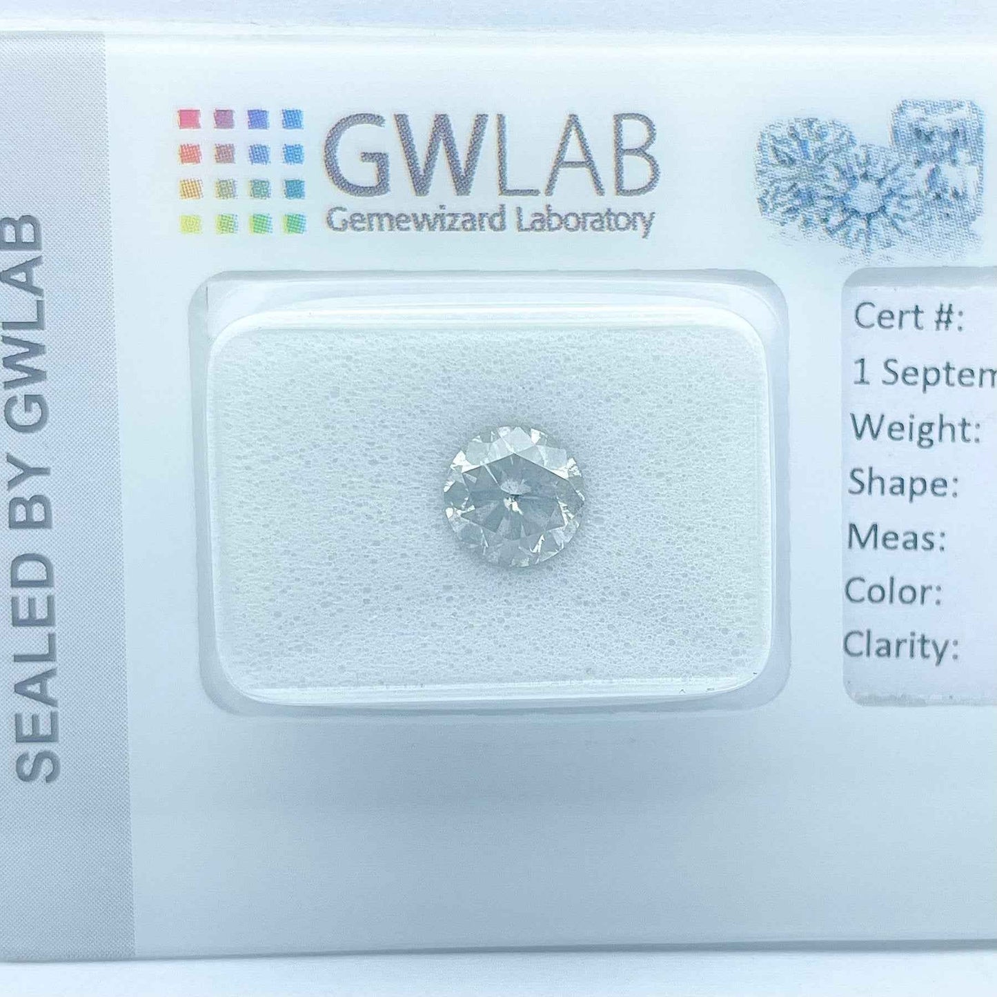 1 Stück Diamant (Natürlich) - 0.90 ct - Rund - F - I1 - Mix und Mehr Shop