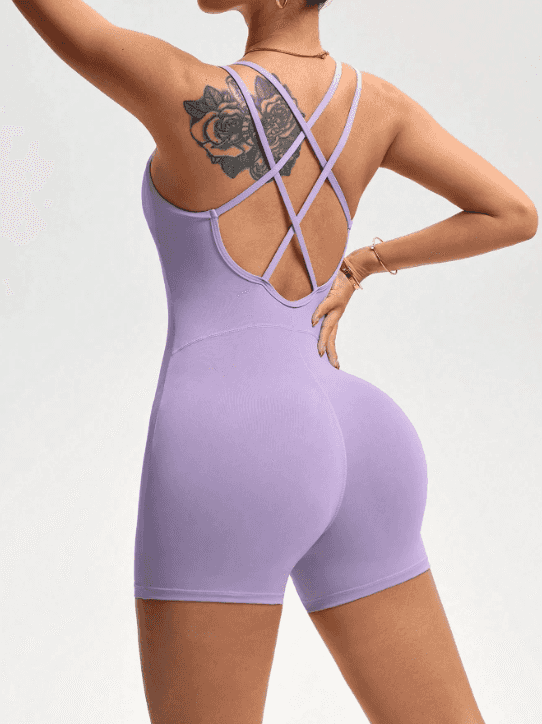 Fitness-Jumpsuit , Rückenfrei - Mix und Mehr Shop