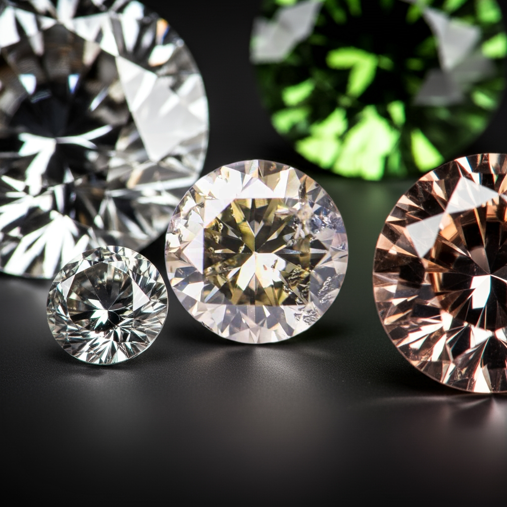 1 Stück Diamant (Natürlich farbig) - 0.60 ct - Rund - Fancy Bräunlich, Grünlich Gelb - I1 - International Gemological Institute (IGI)